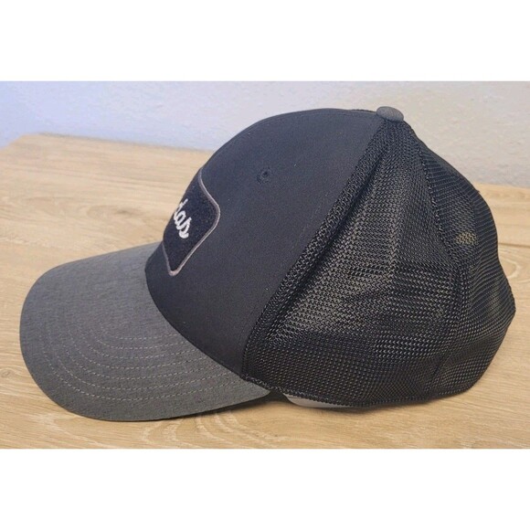 Adidas 2 In 1 Golf Hat With Removable Patch Gray Black Snapback Cap - Picture 2 of 5